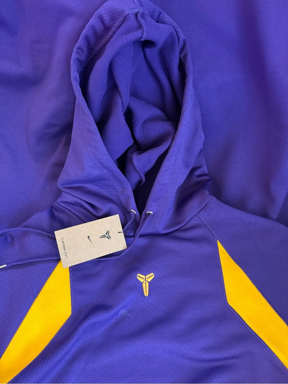 New Nike Kobe “black Mamba” Purple and Yellow Hoodie and Sweatpants Set Sz L